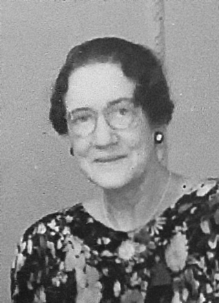 1952년 클라인의 생일 만찬 사진에서 추출한 조앤 리비에르 흑백 초상